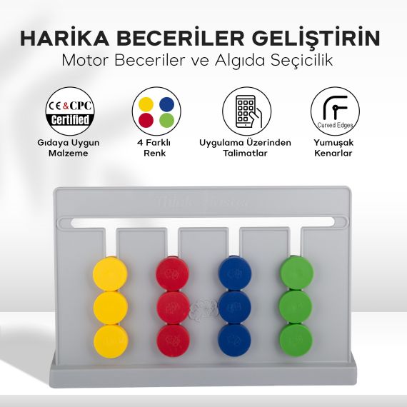 Rubik Abaküs Montessori Zeka Oyunu Eğitici Oyuncak