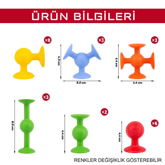 Vakum Molekül 25 Parça Yapı Taşları Fidget Duyusal Eğitici Oyuncak