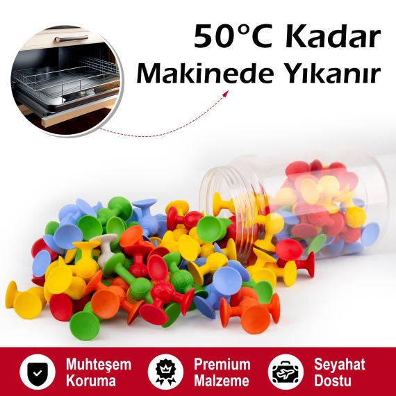 Vakum Molekül 25 Parça Yapı Taşları Fidget Duyusal Eğitici Oyuncak